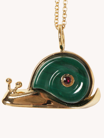 Small Snail Pendant Necklace