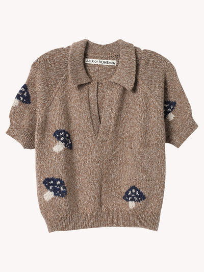 Lessi Mushroom Knit Top