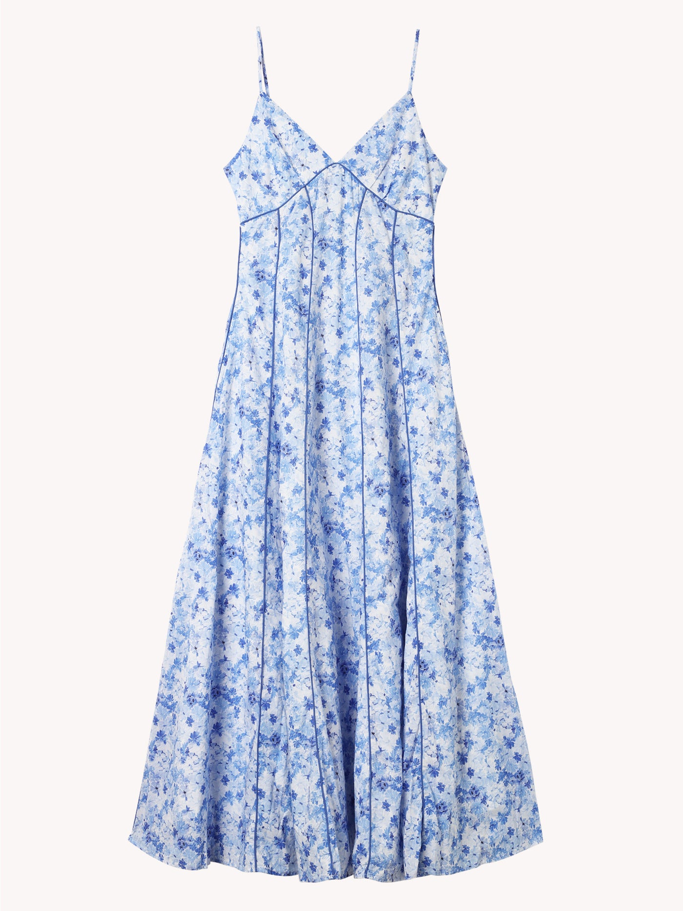 blue cami maxi dress Later Days Cami Strap Maxi Dress Paisley Blue
