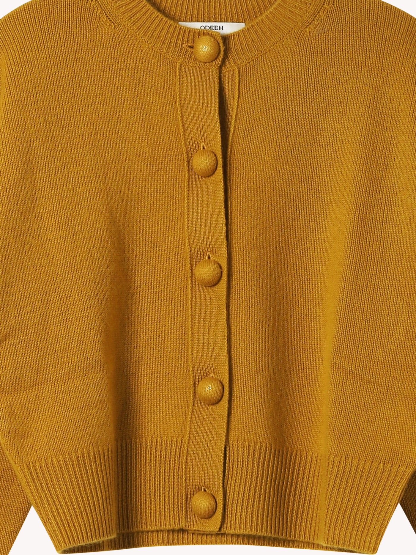 Yellow Cashmere Cardigan