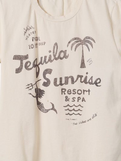 THE BOXY GOODIE GOODIE TEE IN TEQUILA SUNRISE