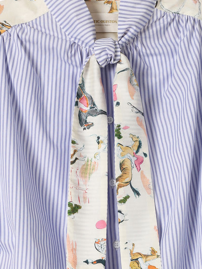 Francoise Hom Mix Raye Blouse