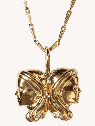 SMALL GEMINI ZODIAC NECKLACE
