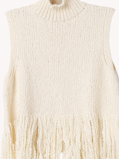 Sonia Snow Fringe Top