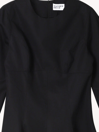 Mutton Sleeve Mini Dress