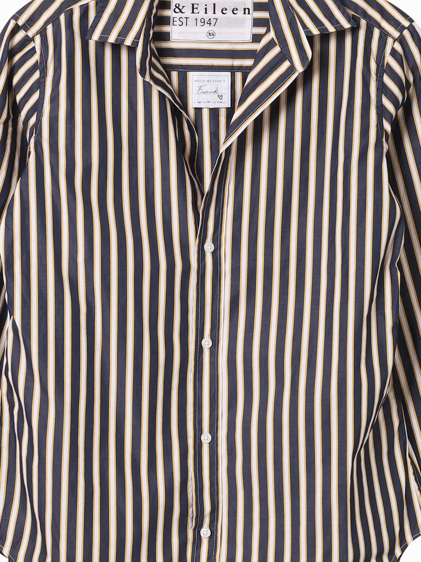 Navy & Yellow Stripe Frank Shirt