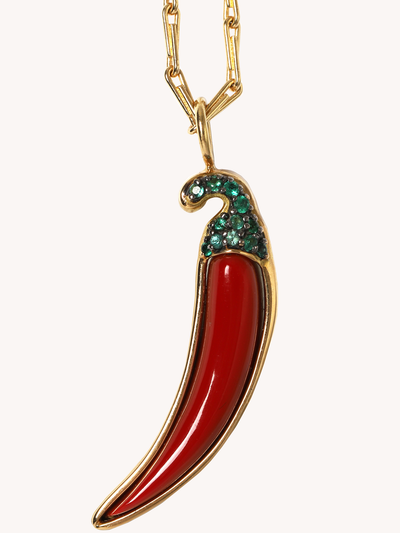 Chili Pepper Pendant Necklace