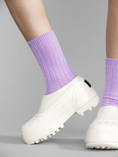 Italia Cozy Rib Crew Socks