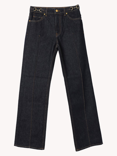 Agatha Straight Pintuck Jean