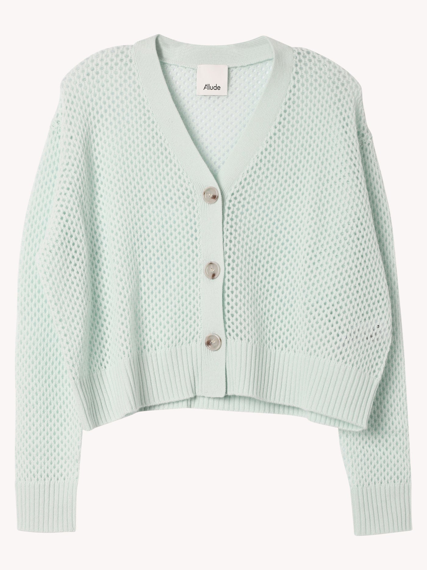 V Cardigan in Flower Milk