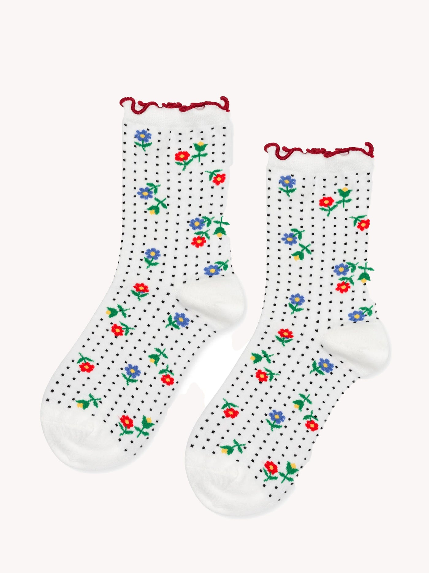 Dottie Floral Crew Socks