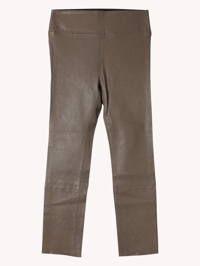 3/4 Kick Leather Legging in Grey