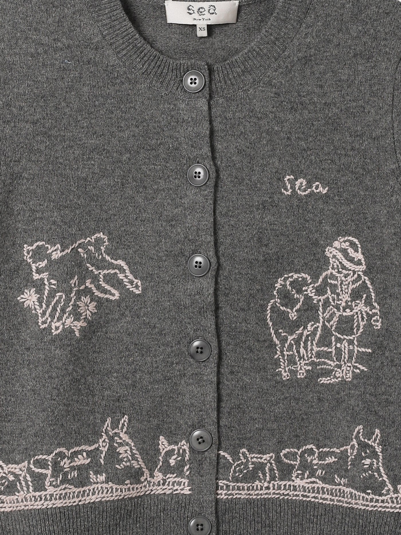 Edin Farm Embroidery Cardigan