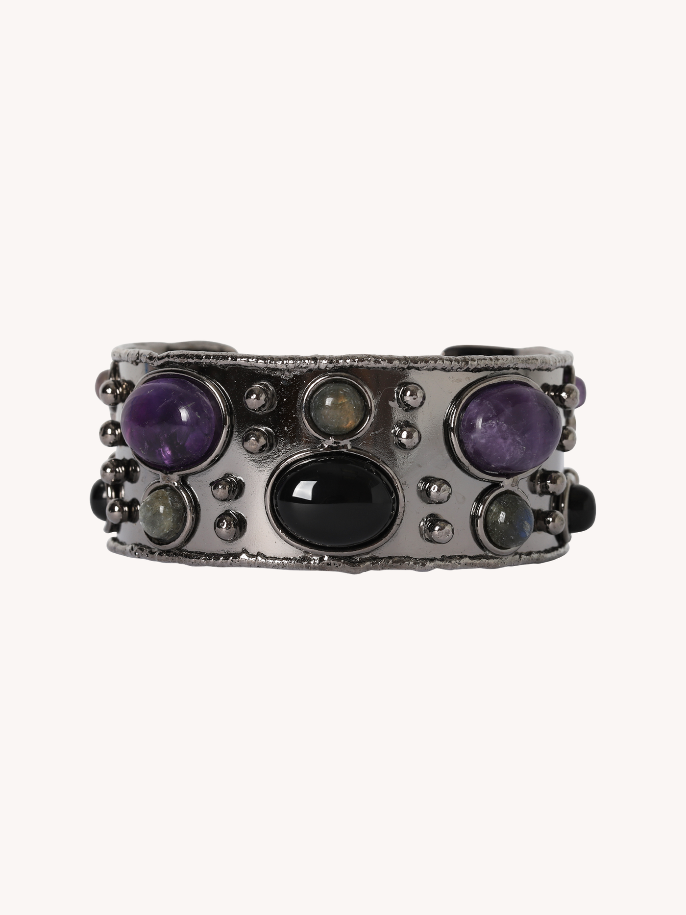 Byzantine Cuff in Multi Black