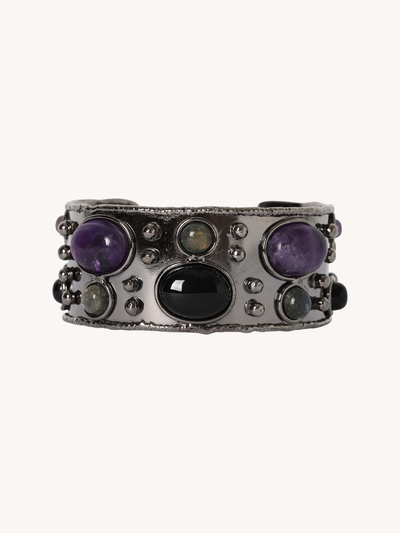 Byzantine Cuff in Multi Black