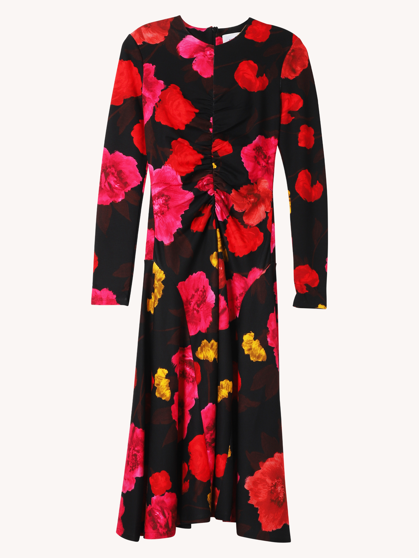 Floral Long Sleeve Midi Dress