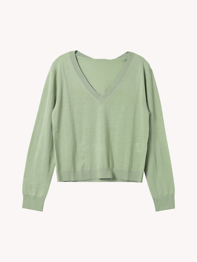 V-Neck Boxy Sweater