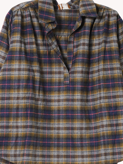 FLANNEL CELESTE TOP