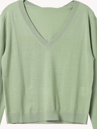 V-Neck Boxy Sweater