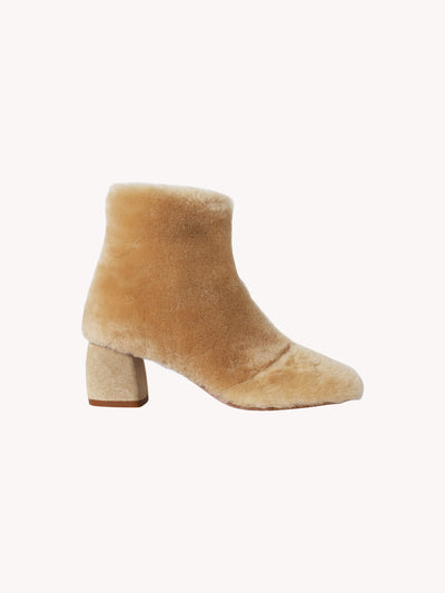 SHEEPSKIN ANKLE BOOTS