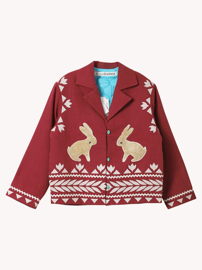 WESTERN PLUM HARE JACKET