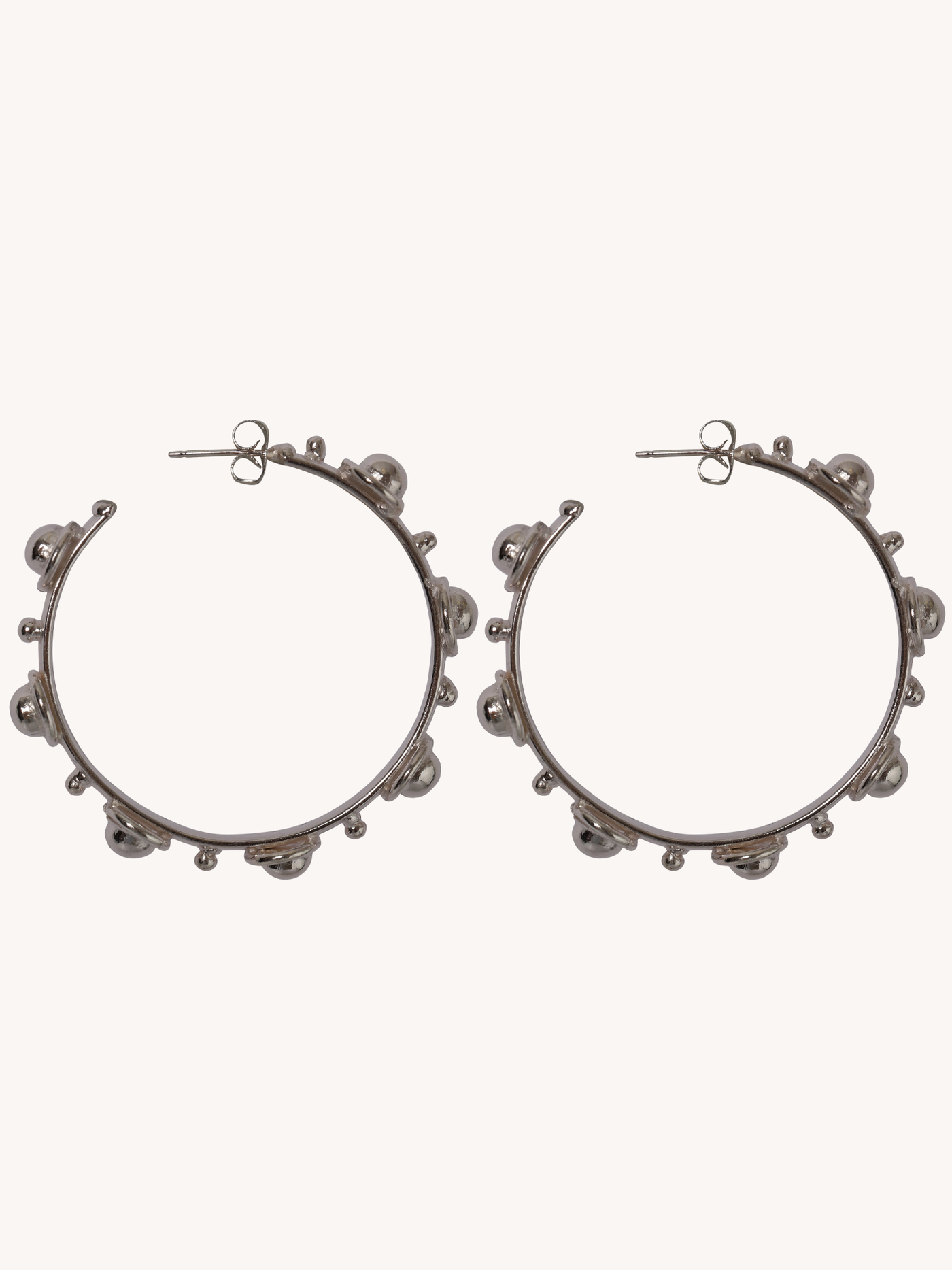 PETITE CANDY HOOP EARRINGS IN SILVER