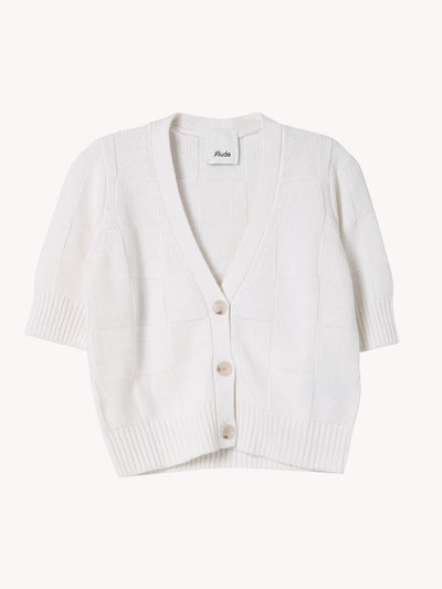 V-NECK S/S CARDIGAN