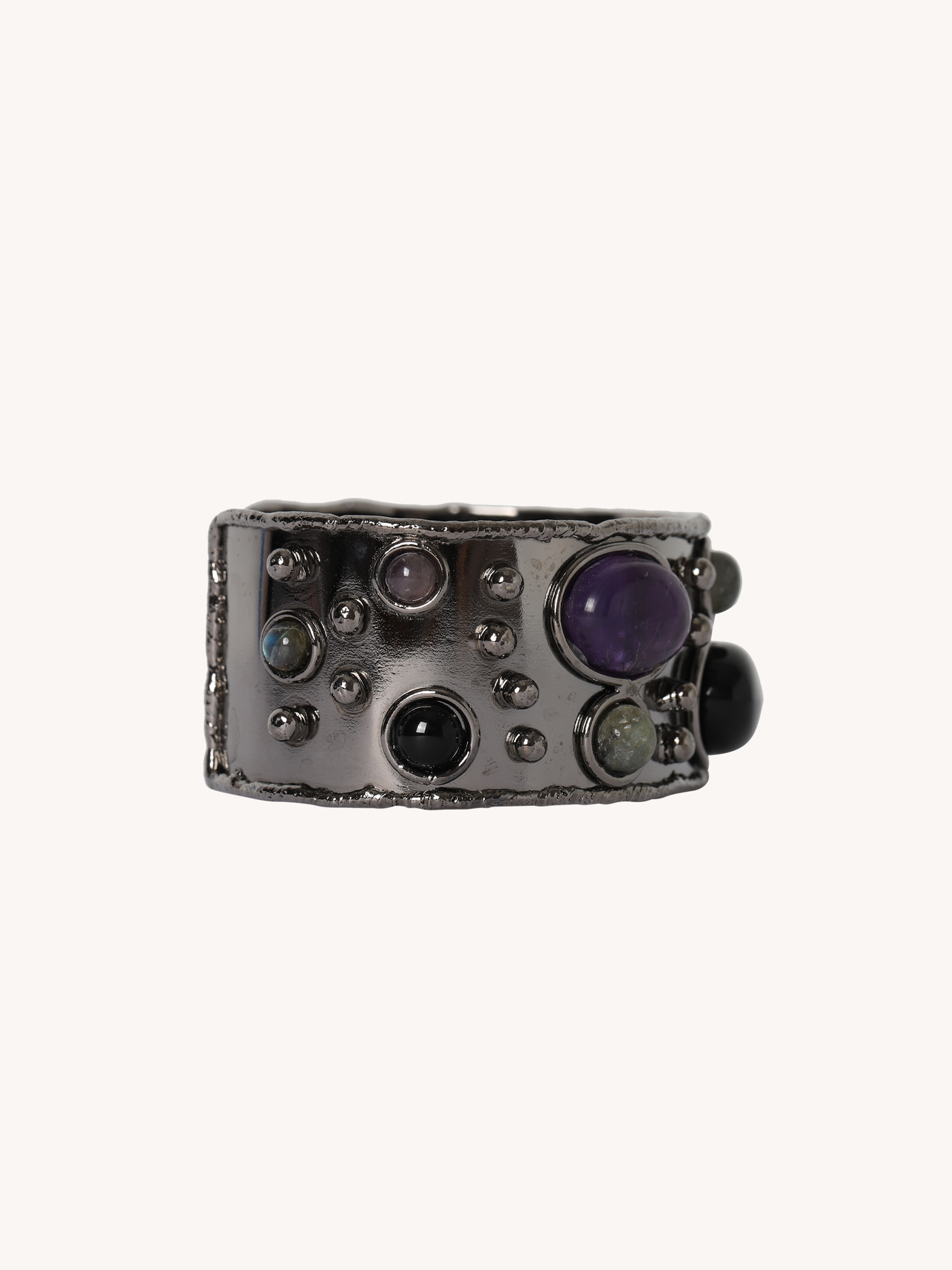 Byzantine Cuff in Multi Black