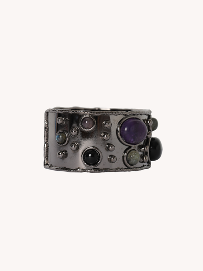 Byzantine Cuff in Multi Black