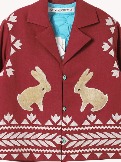 WESTERN PLUM HARE JACKET