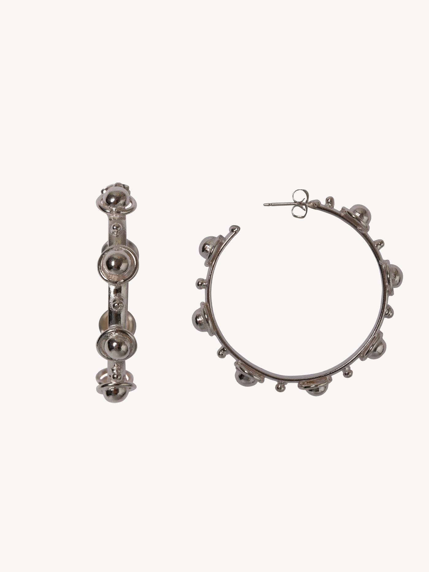 PETITE CANDY HOOP EARRINGS IN SILVER