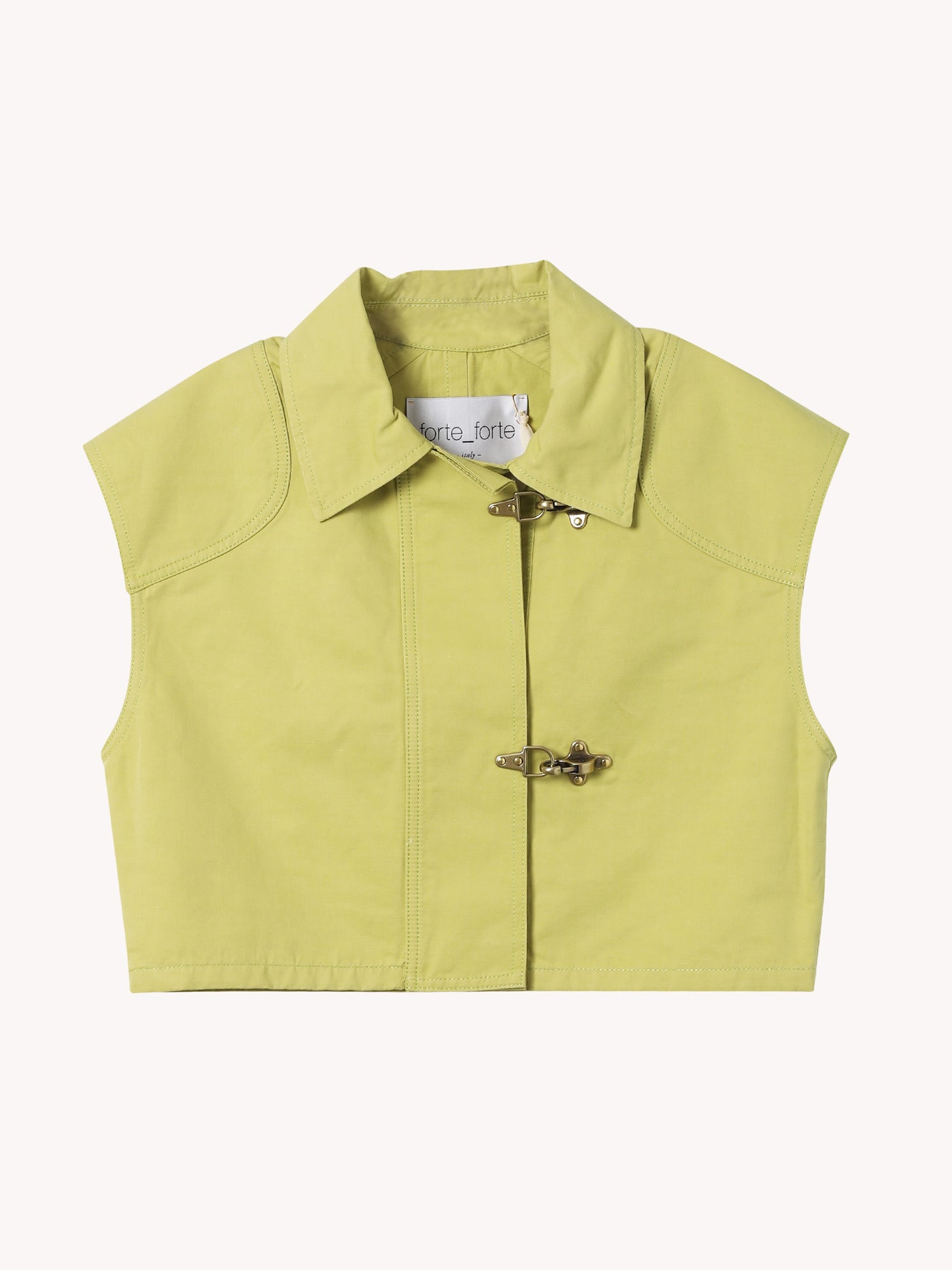 CHIC COTTON LINEN HOOK VEST