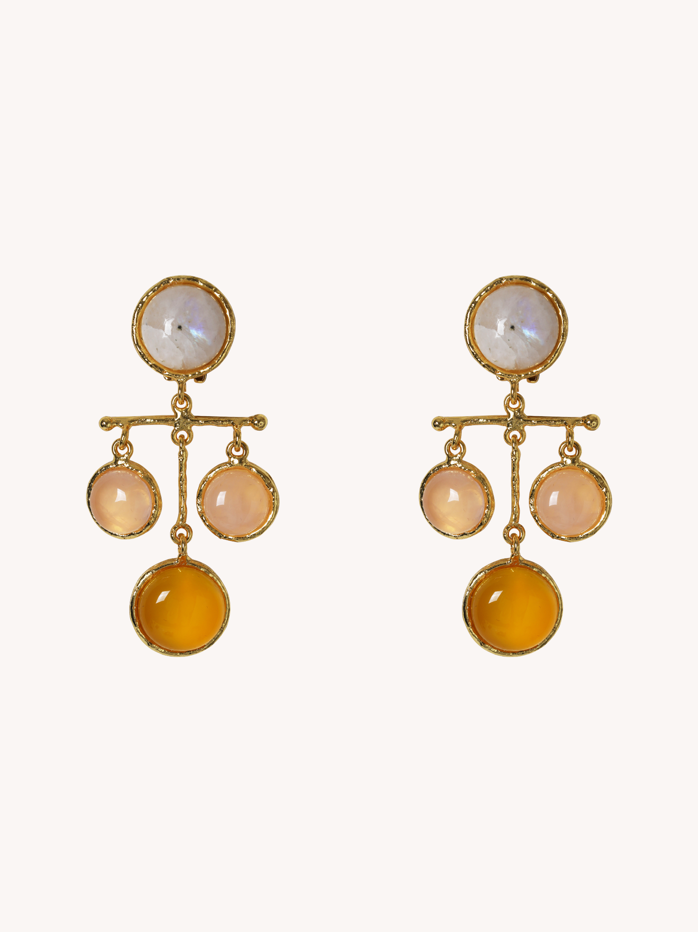Libra Earring in Moonstone