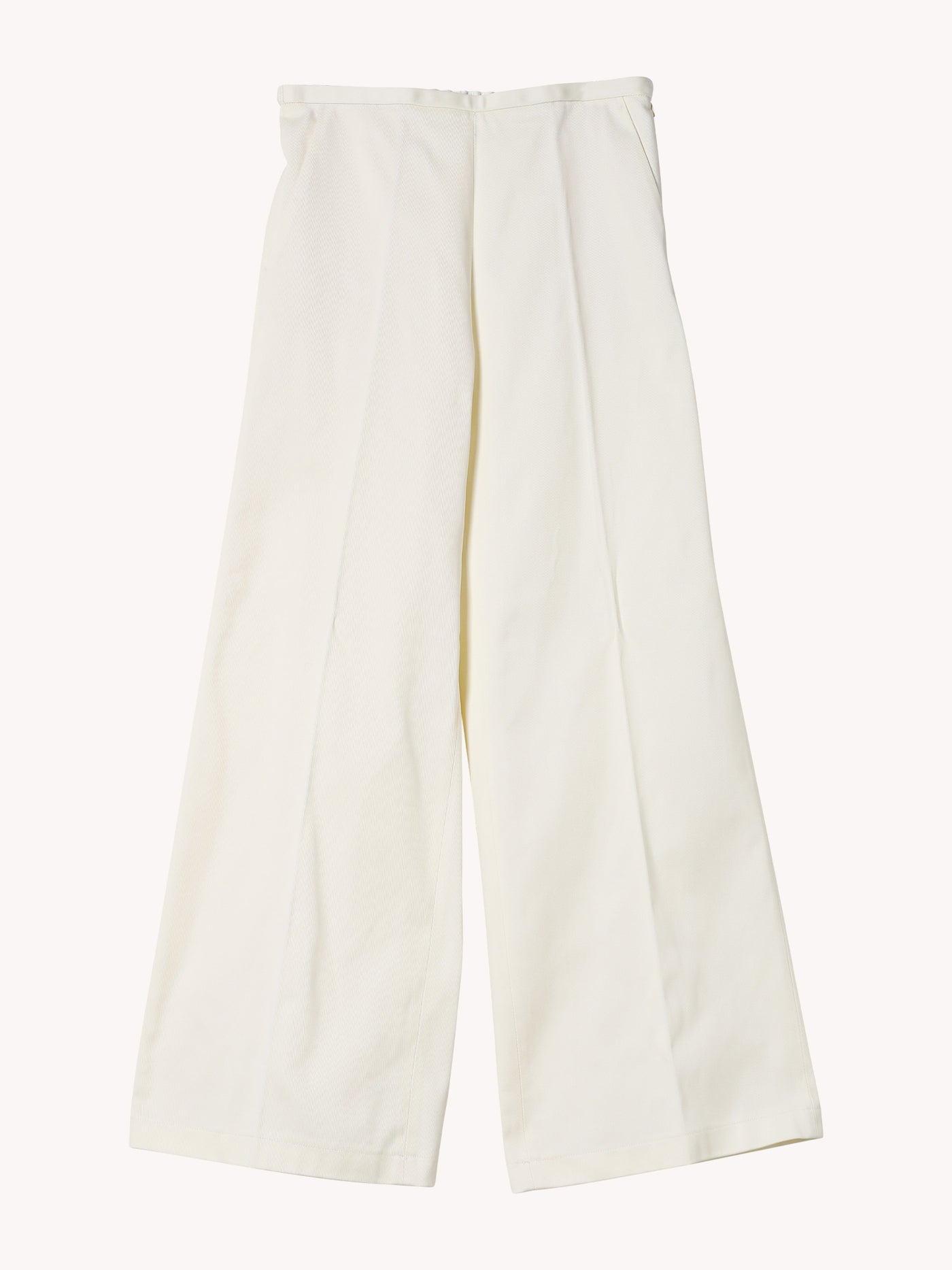 COTTON TWILL FLARED PANTS