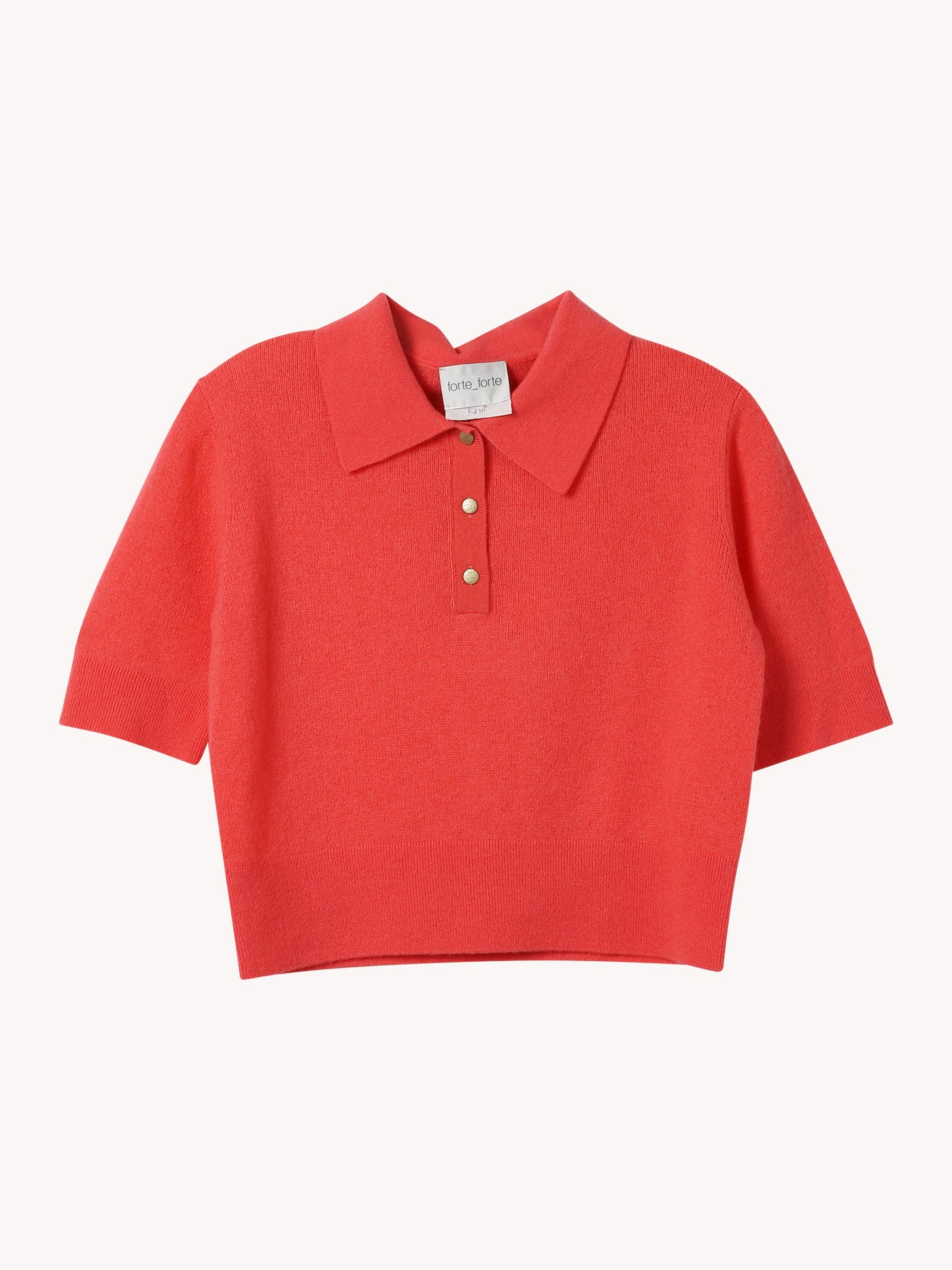 BRUSHED CASHMERE & WOOL SLIM FIT POLO