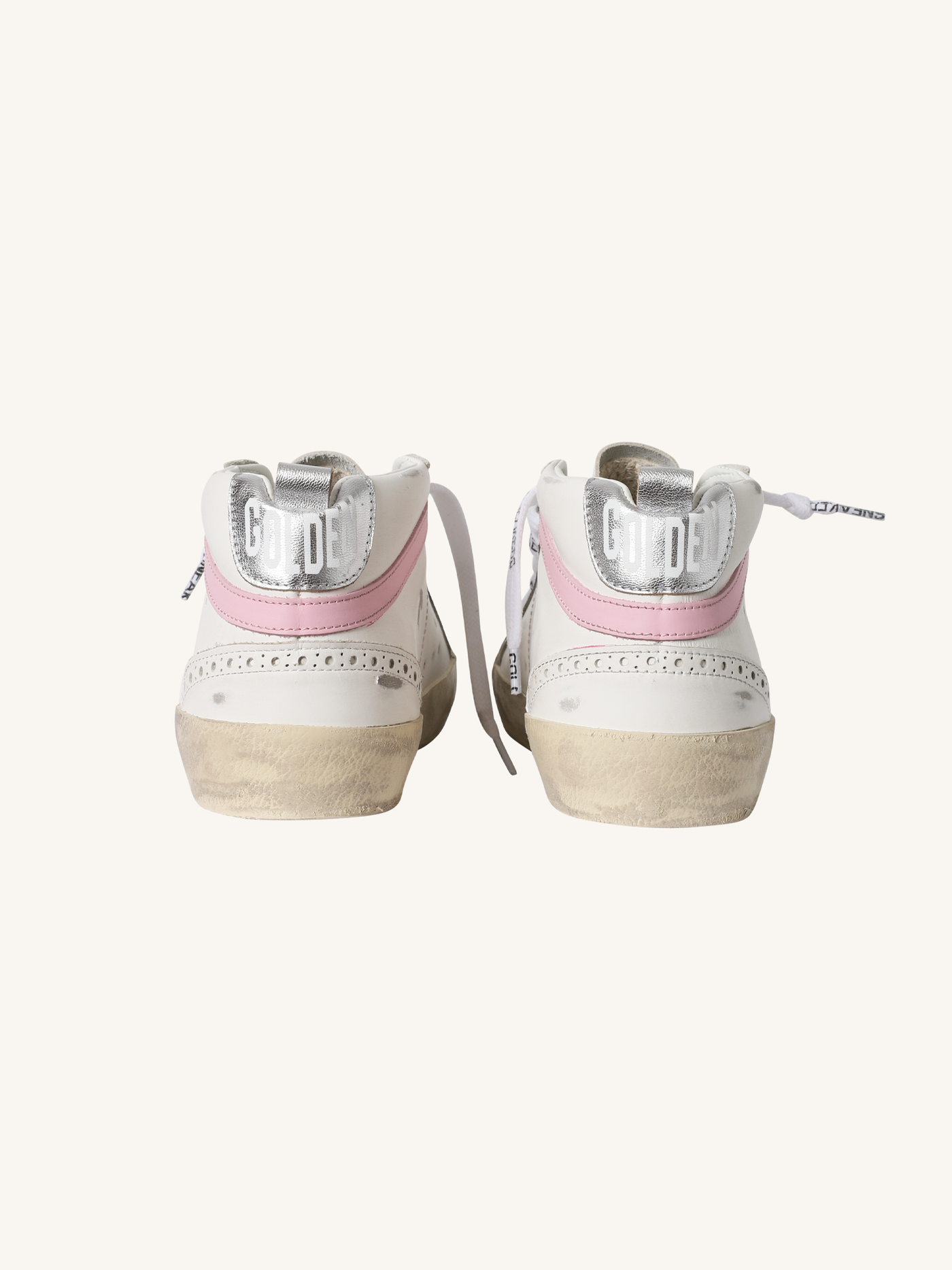 Mid Star Sneaker in Pink & Silver