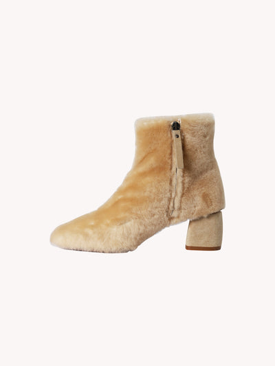 SHEEPSKIN ANKLE BOOTS
