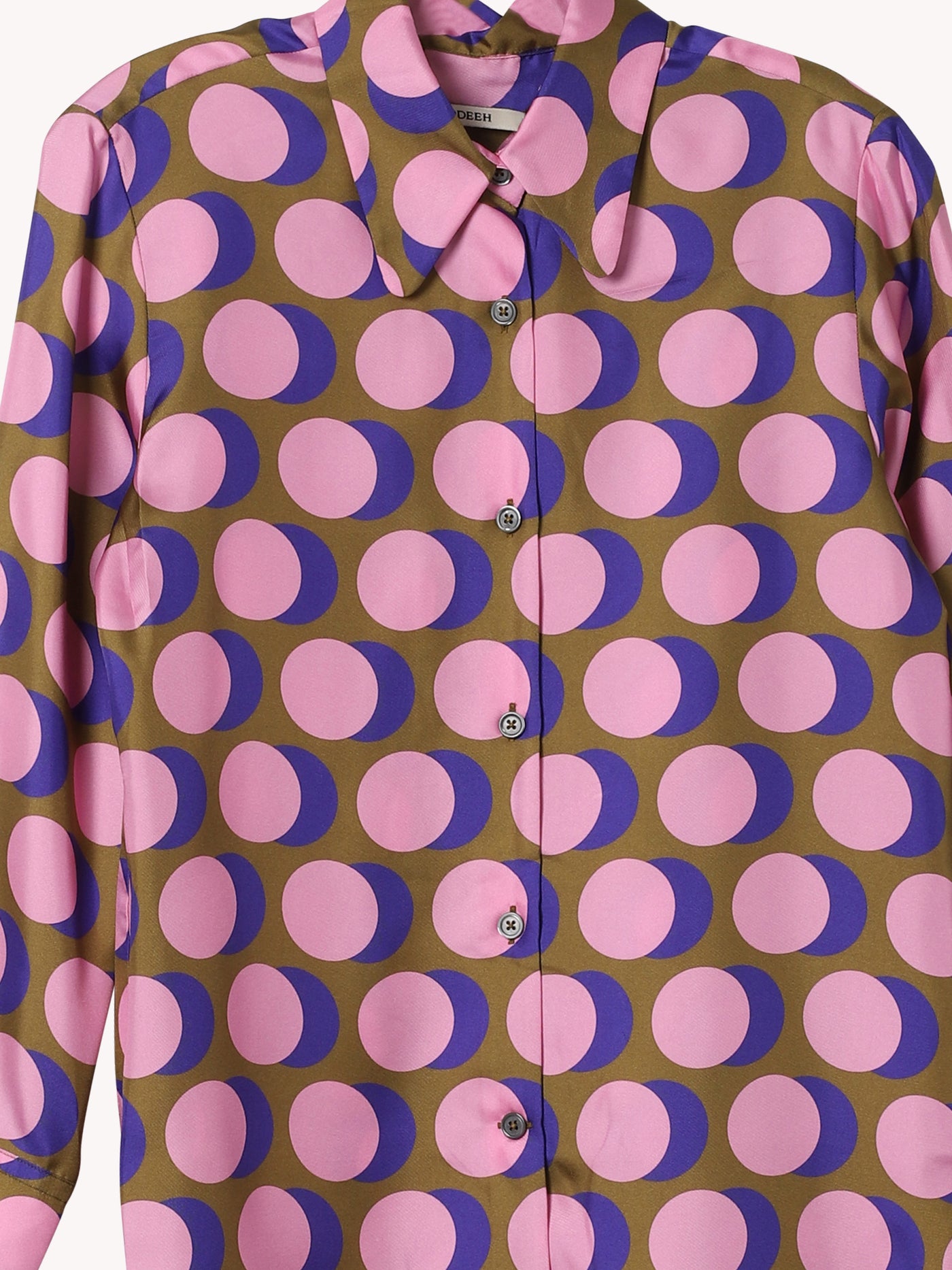 Dot Print Silk Shirt