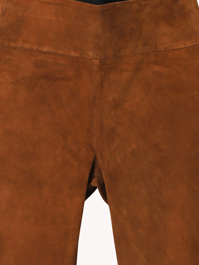 Suede Ankle Flare Legging