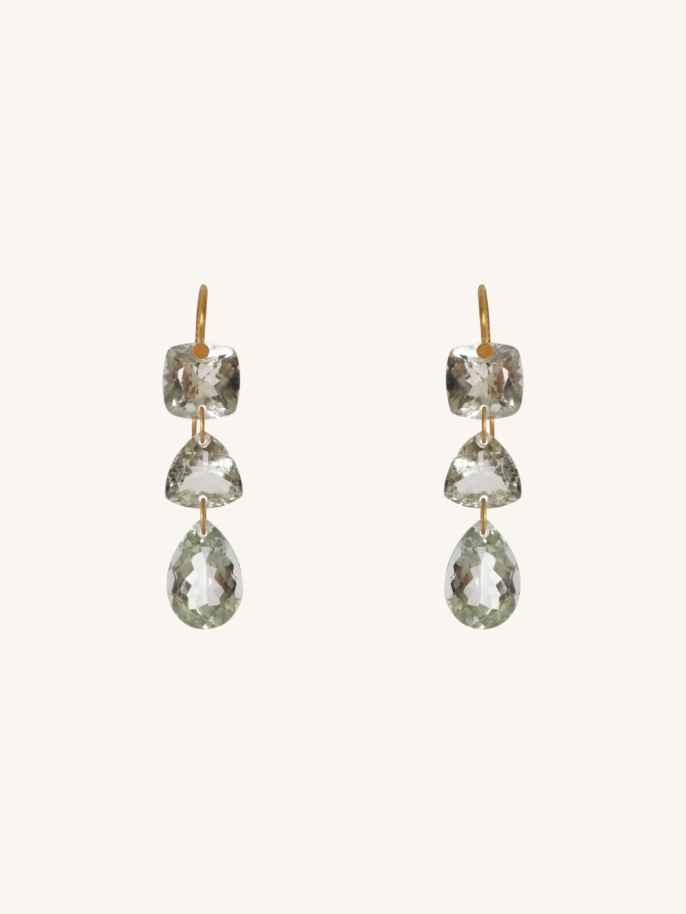 Green Quartz Jemima Earrings