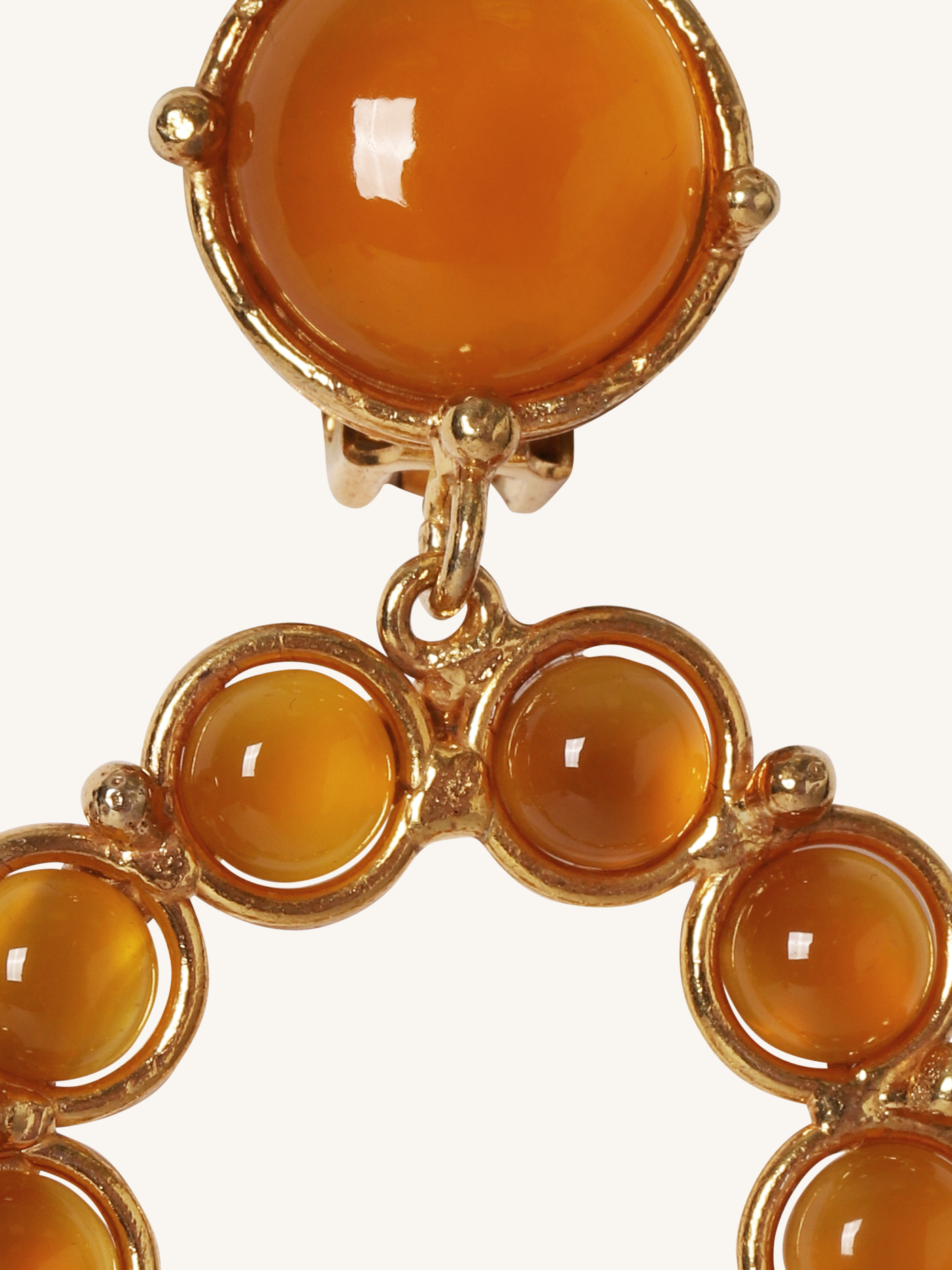 Flower Candy Earrings in Yellow Onyx
