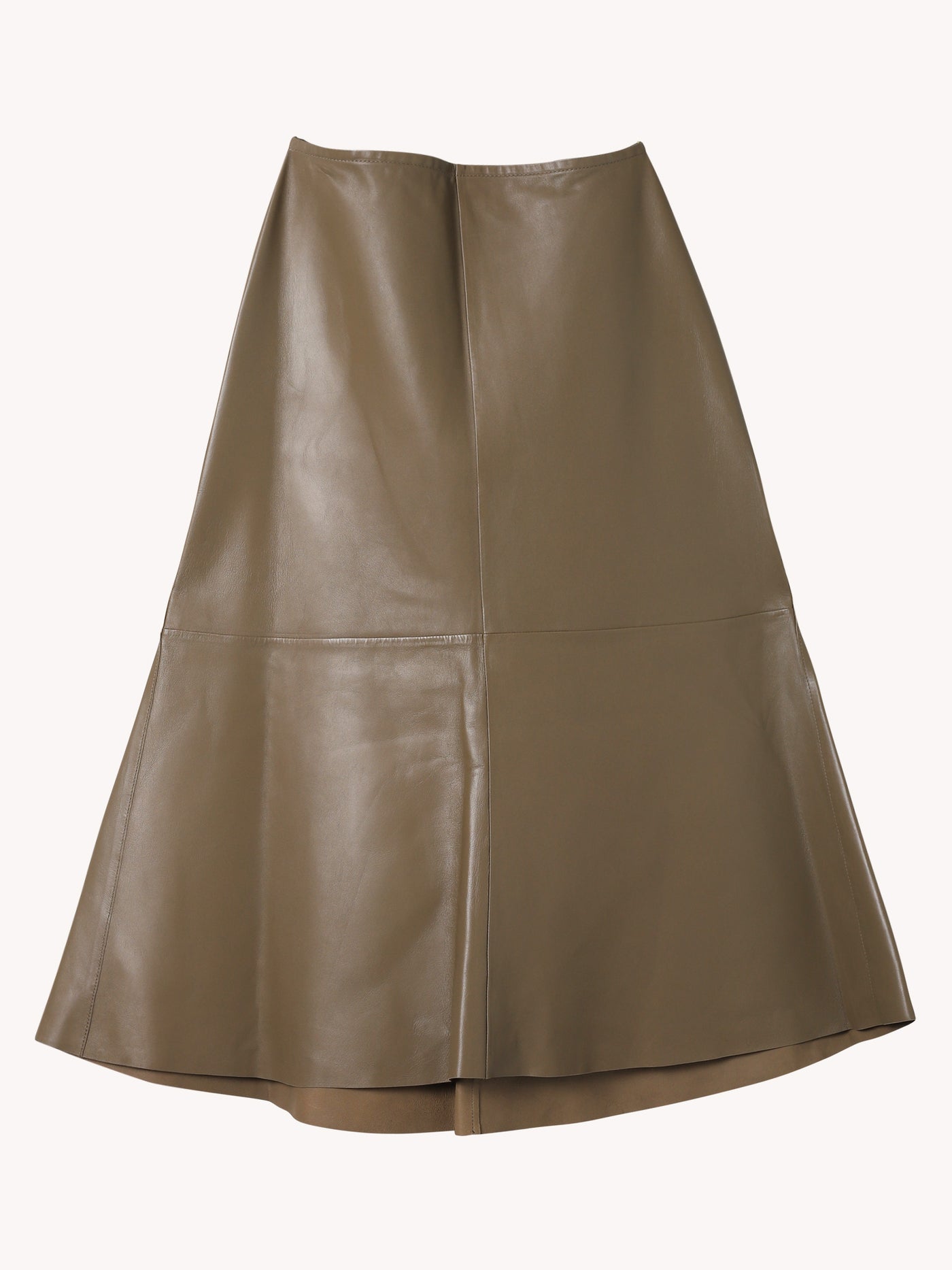 NAPPA LEATHER MIDI SKIRT