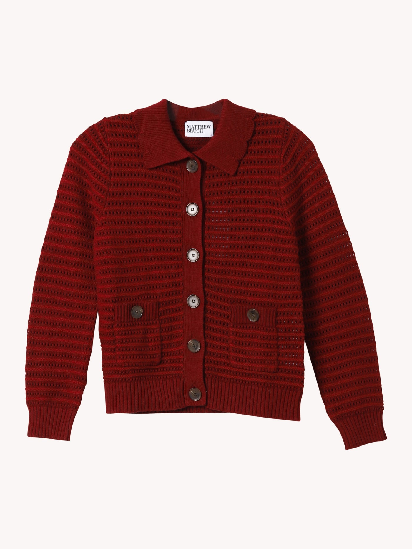 Striped Mesh Cardigan