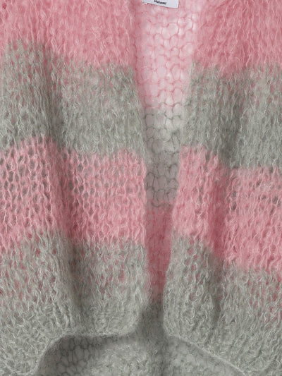 Green & Rose Mohair Bomber Cardigan