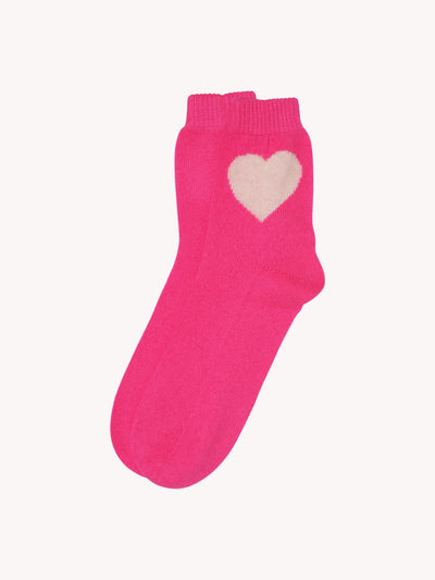 CASHMERE HEART SOCKS