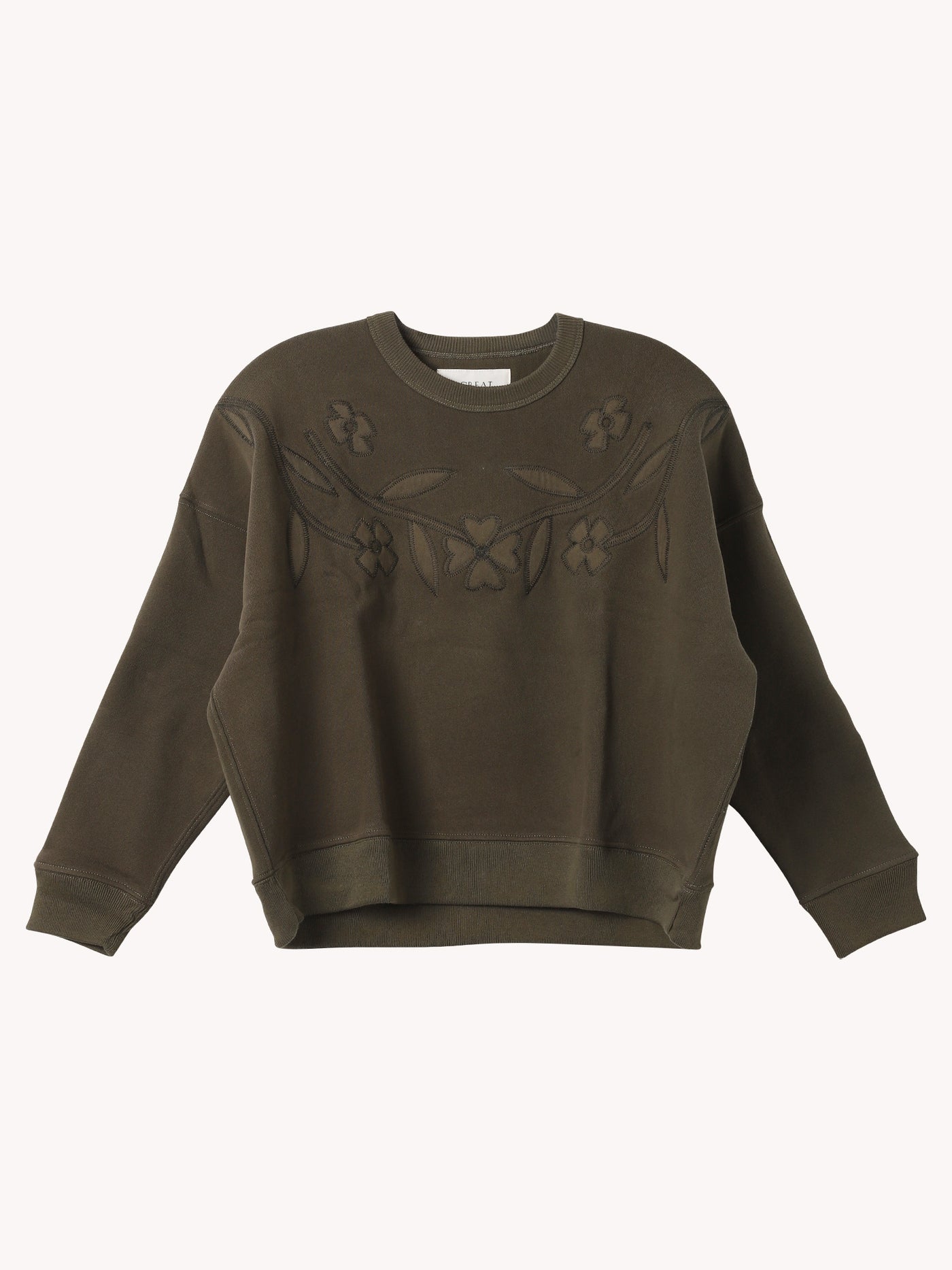 Floral Applique Teammate Sweatshirt