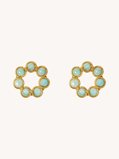 Daisy Earring in Amazonite