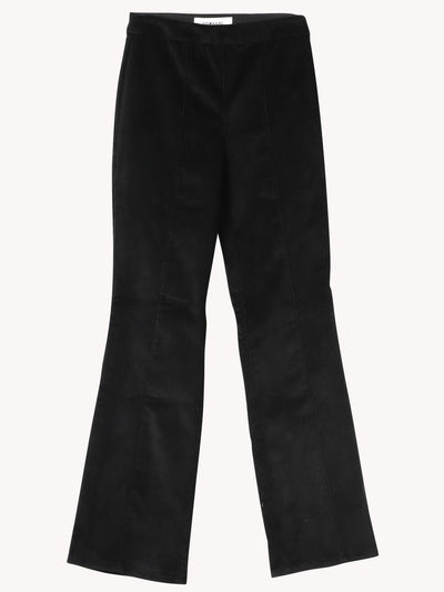 Ankle Flare Corduroy Legging in Black