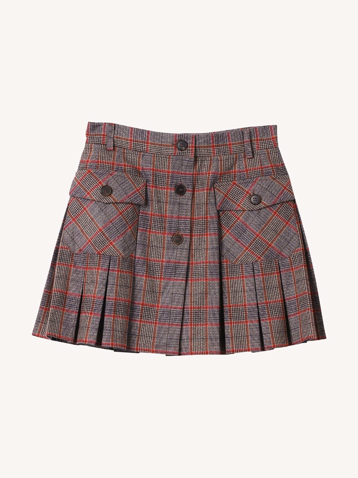 Pleated Mini Skirt
