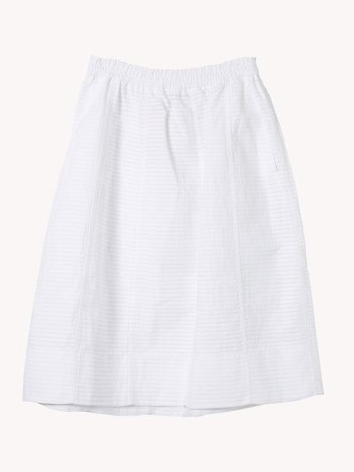 TEXTURED WHITE SKIRT